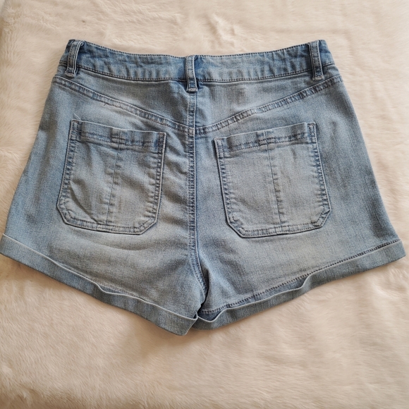 Button Fly Stretch Shorts* - Picture 5 of 13